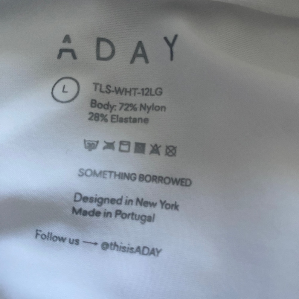 ADAY Something Borrowed Shirt, White Large - Picture 4 of 8